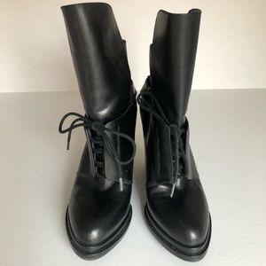 Alexander Wang black leather boots